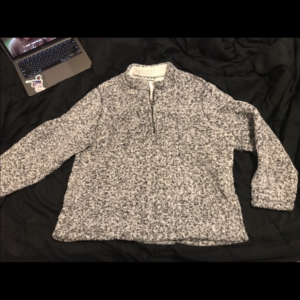 Quarter zip Sherpa jacket